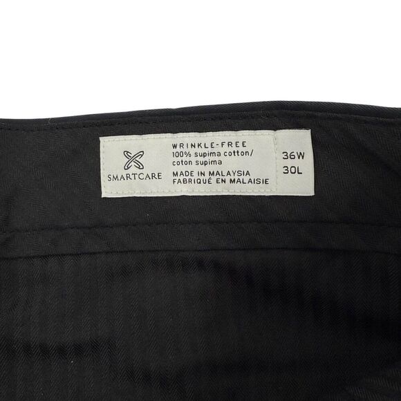 NWT John W. Nordstrom Men's Supima Cotton Chino Pants Black 36x30 - Picture 7 of 10